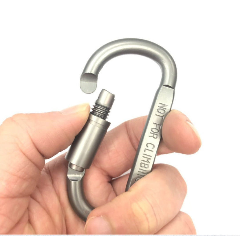 Portable Aluminum Carabiner Clip