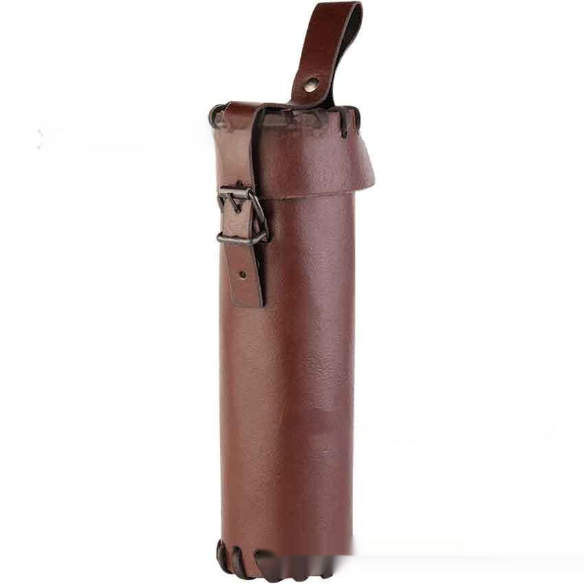 Leather Wine Bottle Waist Bag Belt Buckle Mini Quiver