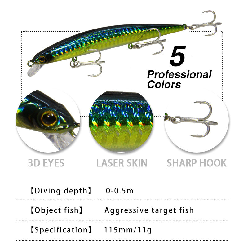 Weighted Topwater Bass Fishing Lure Bait