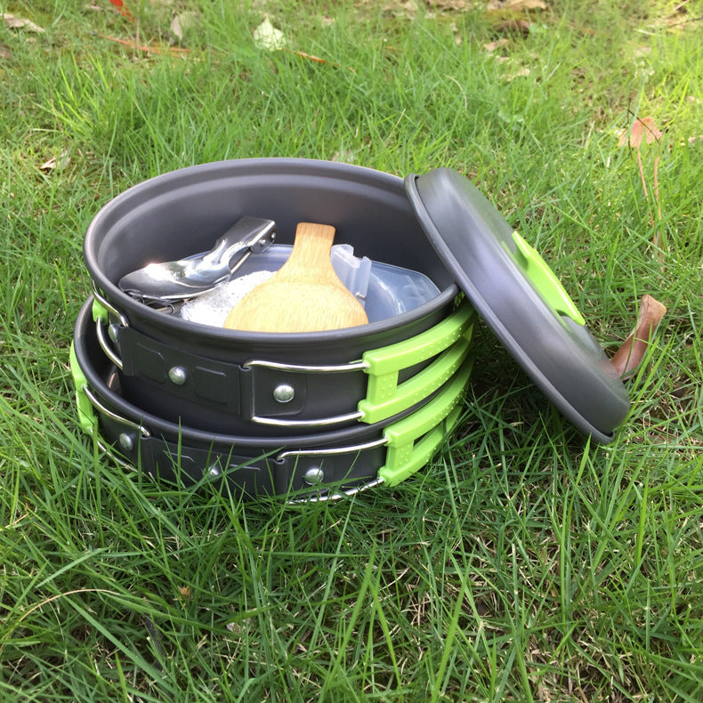 Outdoor Camping Cookware Set For 1-2 People