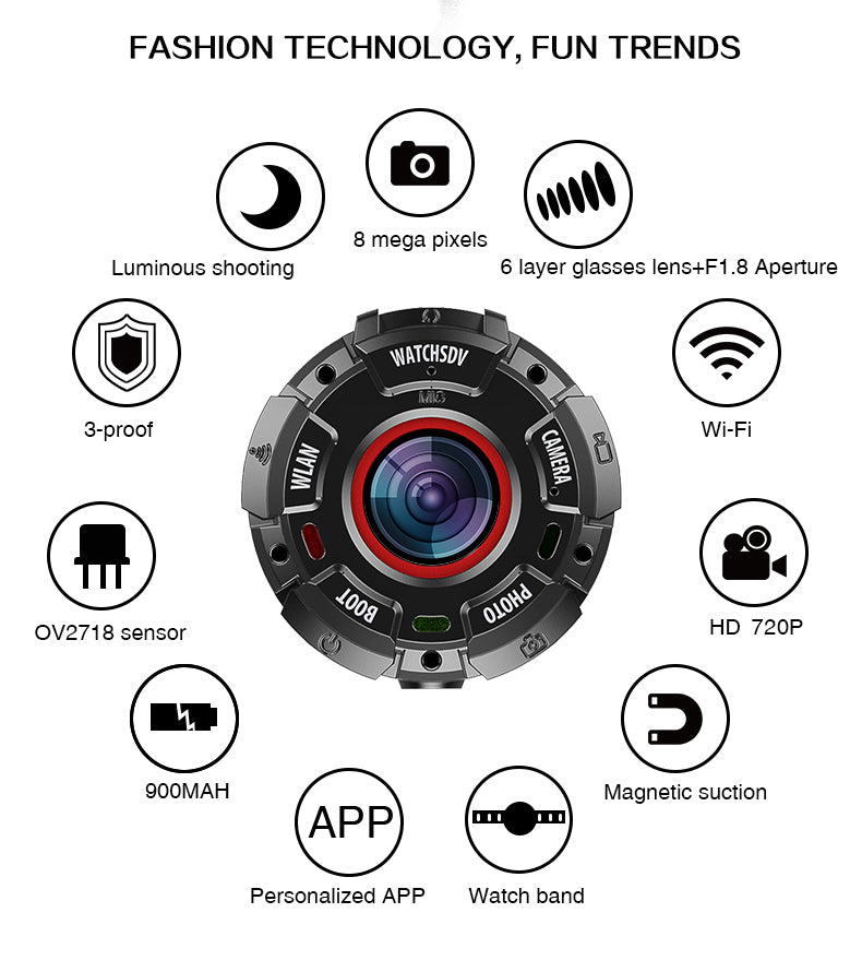 Smart Underwater Sports Camera Waterproof Action Camera