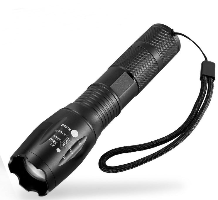 Portable Mini LED Zoom Flashlight Hunting Torch Light