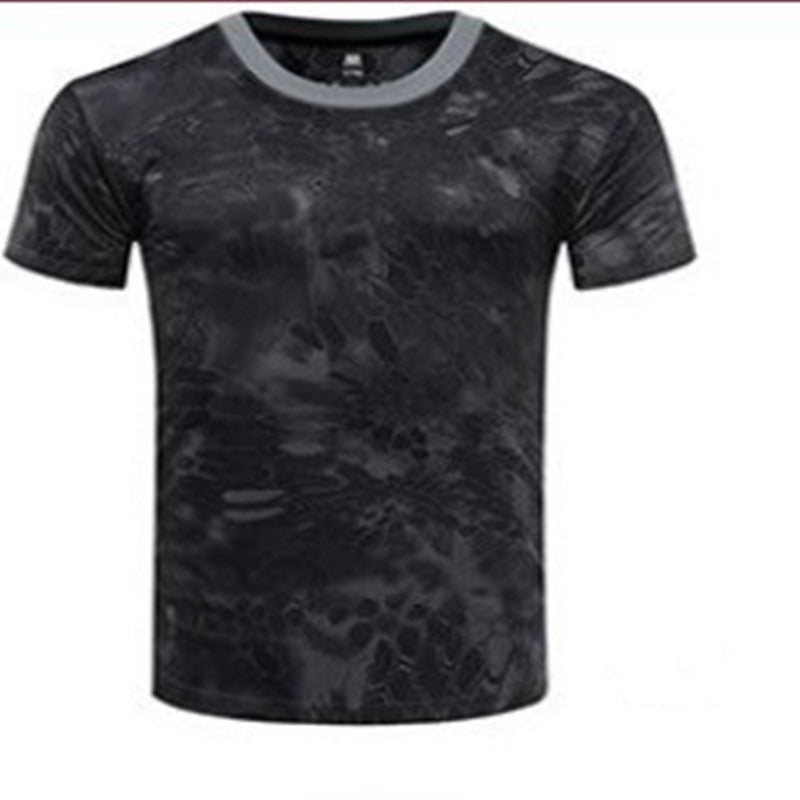 Camouflage Summer Quick-drying Mesh T-shirt