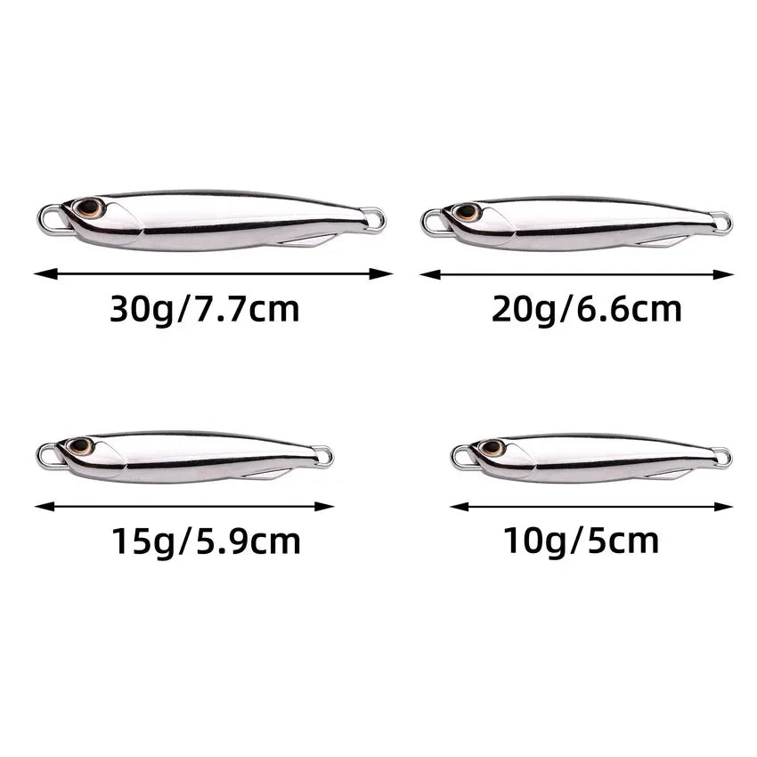 15G Silver Metal Jig Fishing Lure