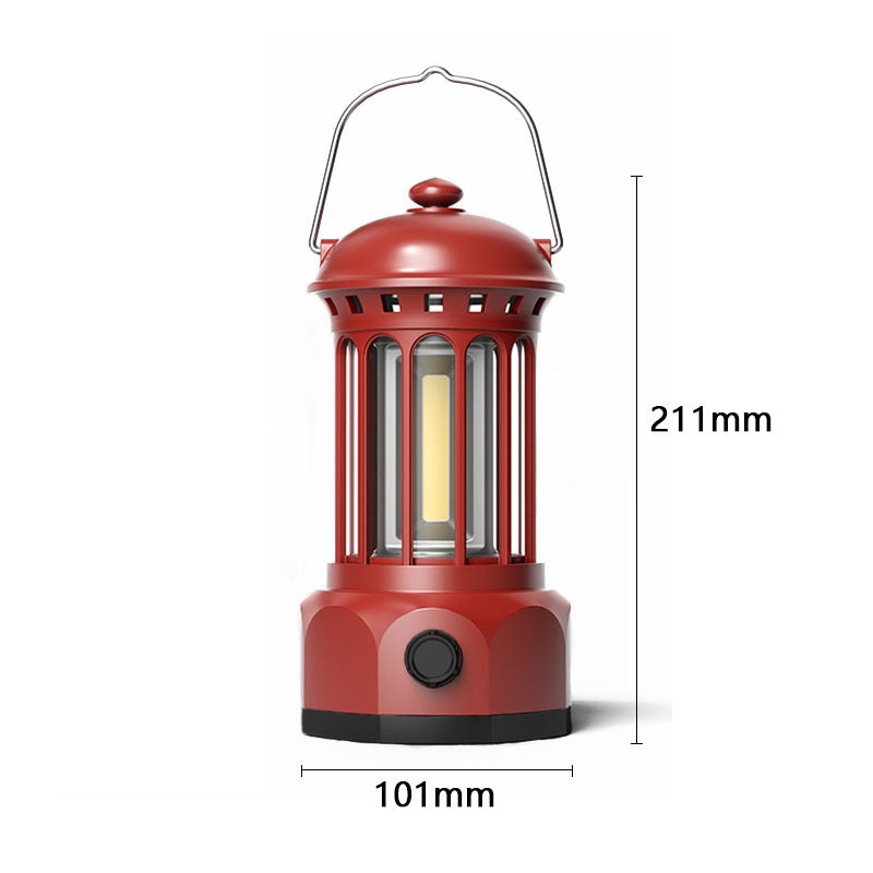 Outdoor Camping COB Lantern Portable Tent Retro Barn Light