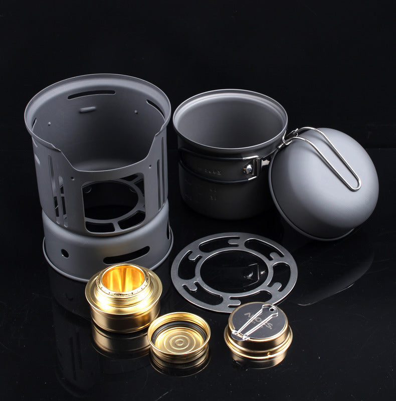 Aluminum Alloy Camping Cookware Set For 1–2 People