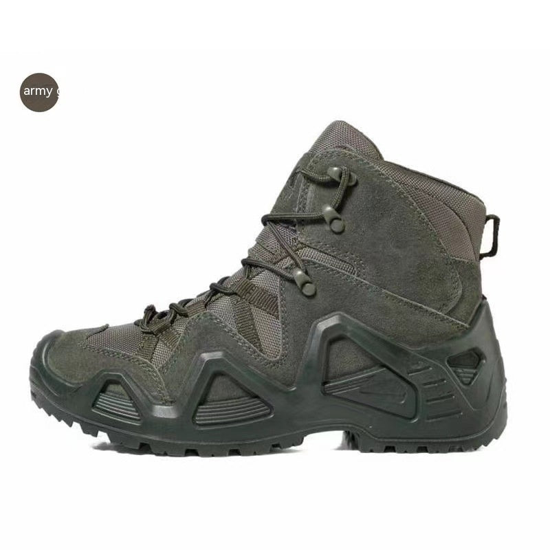 Mid Top Military Tactical Hiking Shoes Outdoor Combat Boots