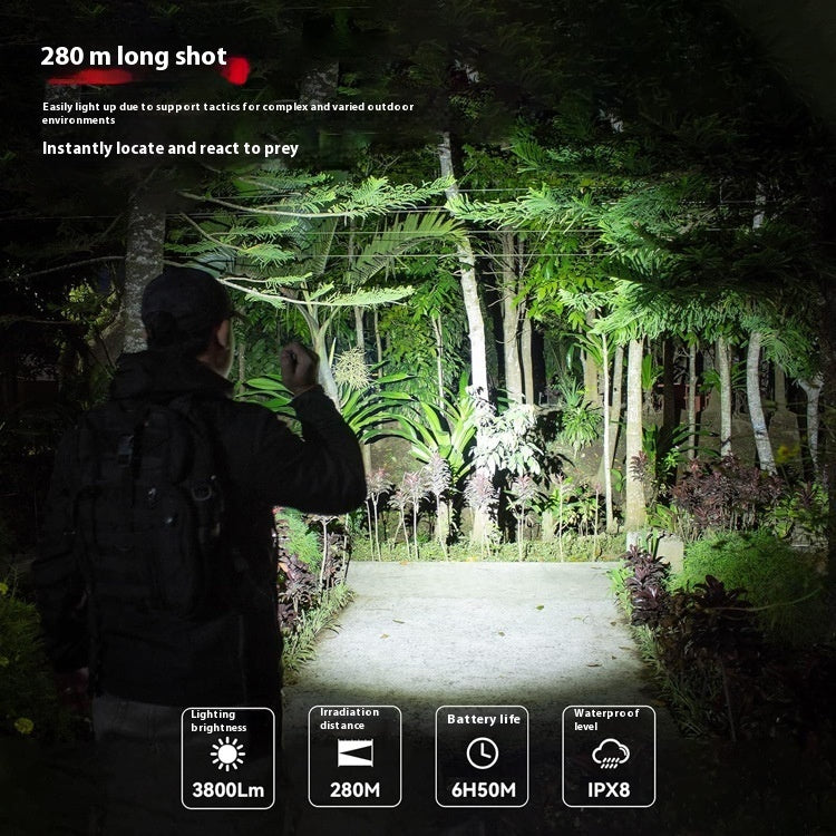 Flashlight Strong Light Long Shot Outdoor Camping Equipment