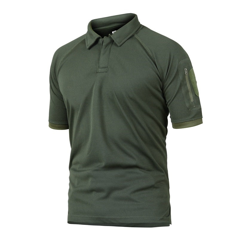 Tactical Camouflage Lapel T-shirt Outdoor