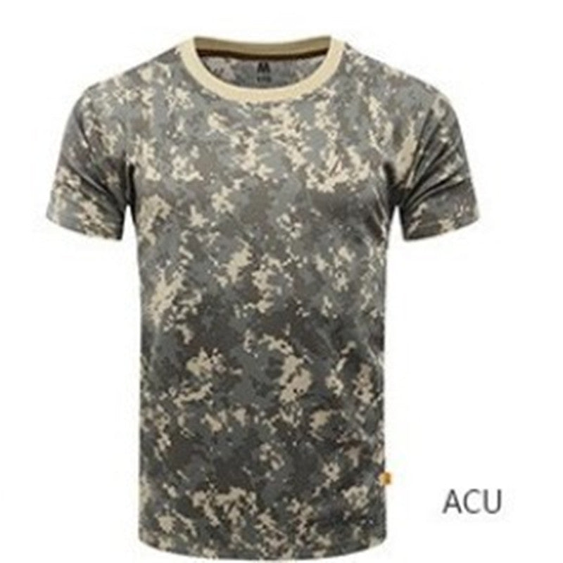 Camouflage Summer Quick-drying Mesh T-shirt