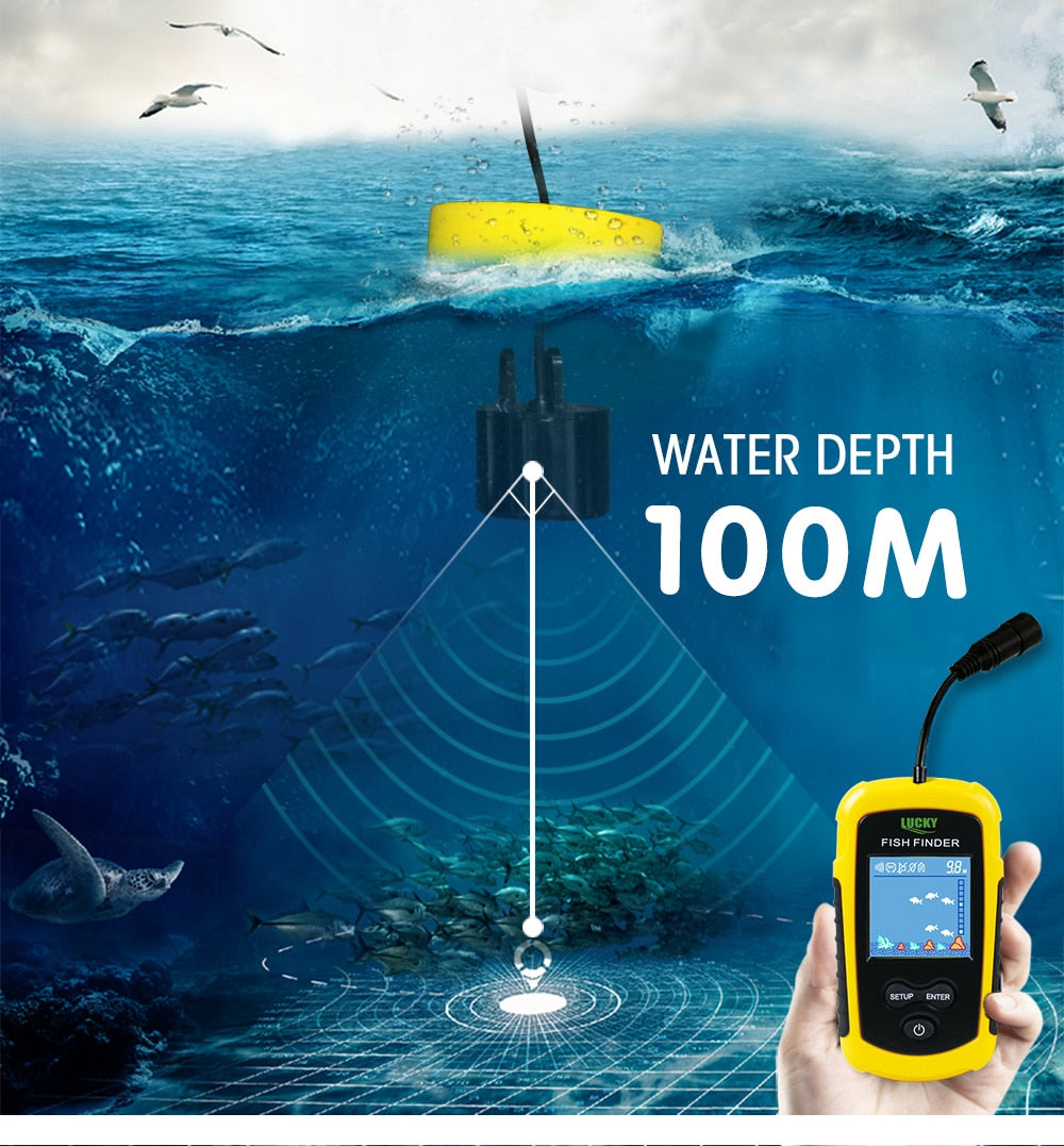 Portable Fish Finder Sonar Depth Fishing Device