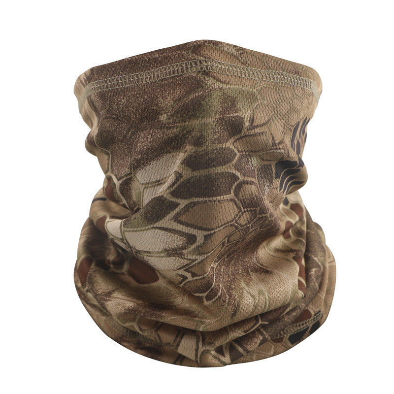 Outdoor Tactical Sun Protection Camouflage Mesh Face Mask Scarf