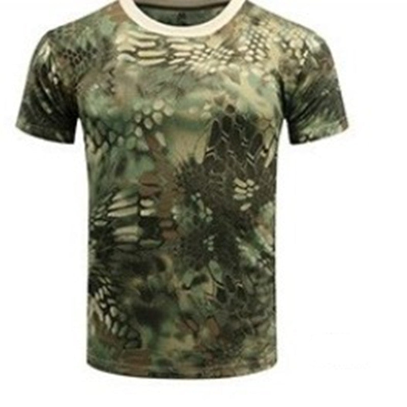 Camouflage Summer Quick-drying Mesh T-shirt