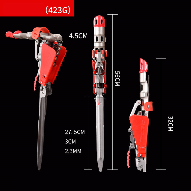 Automatic Stainless Steel Spring Fishing Rod Holder Adjustable Folding Bracket