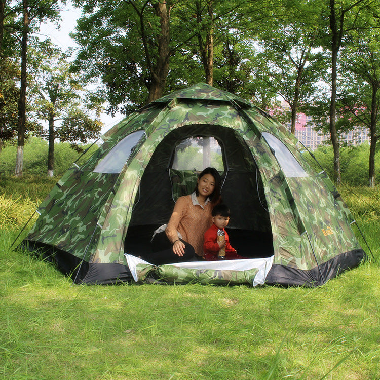 Automatic Single-Layer Camping Tent For 6–8 People