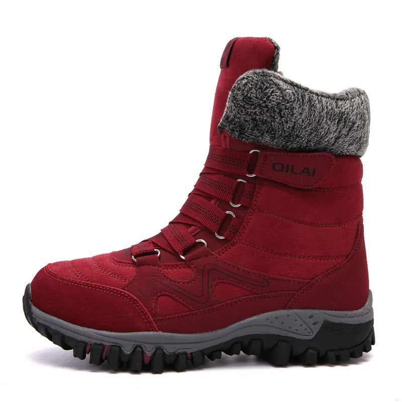 Women’s Winter Outdoor Snow Boots Warm Velvet Lined Hiking Shoes