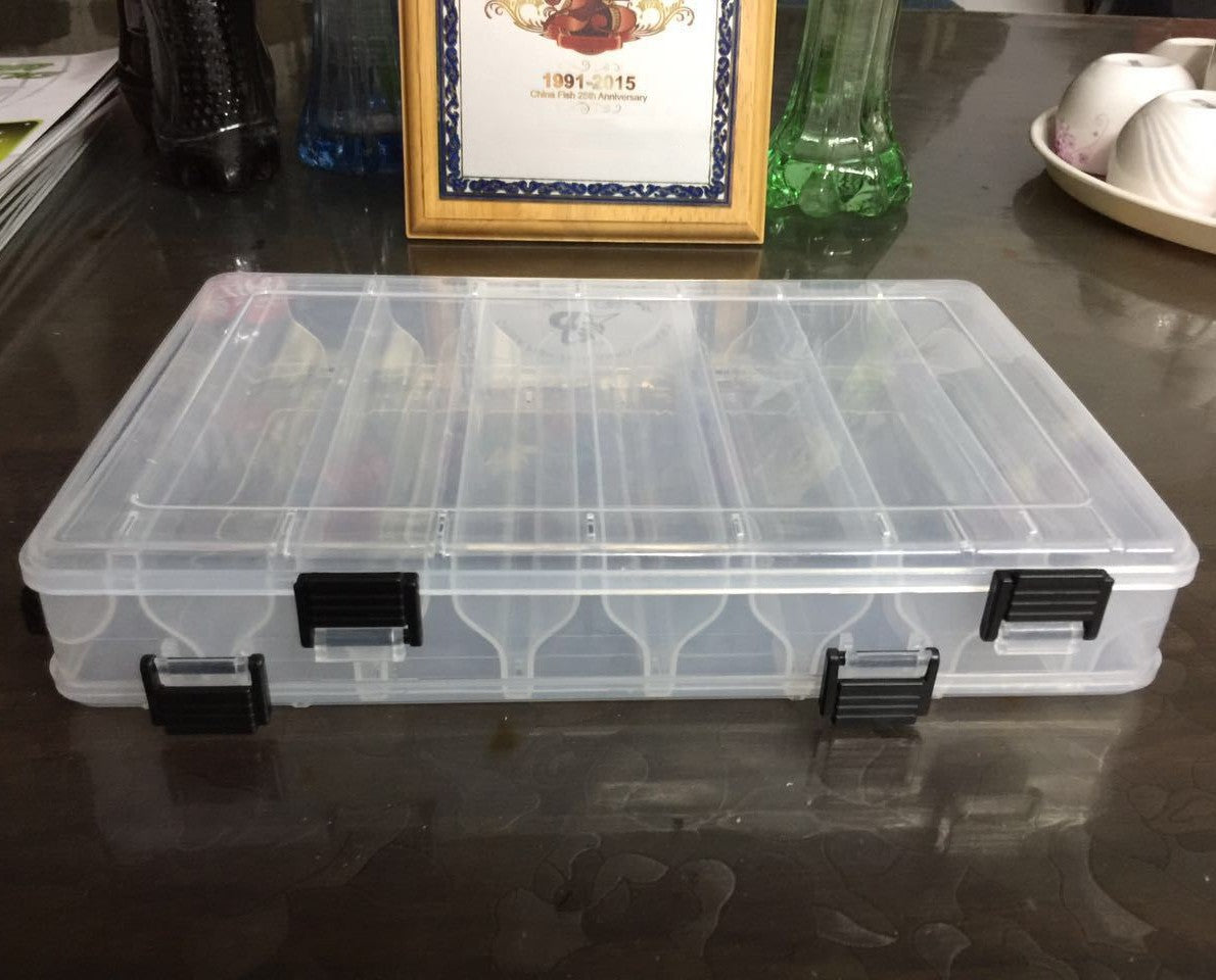 Double-Sided Fishing Lure Tackle Box
