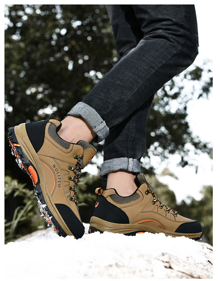 Men’s Waterproof Cotton Hiking And Climbing Shoes