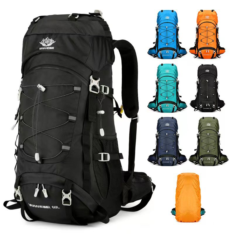 Hiking Camping Travel Backpack 60L Large Capacity Outdoor Bag