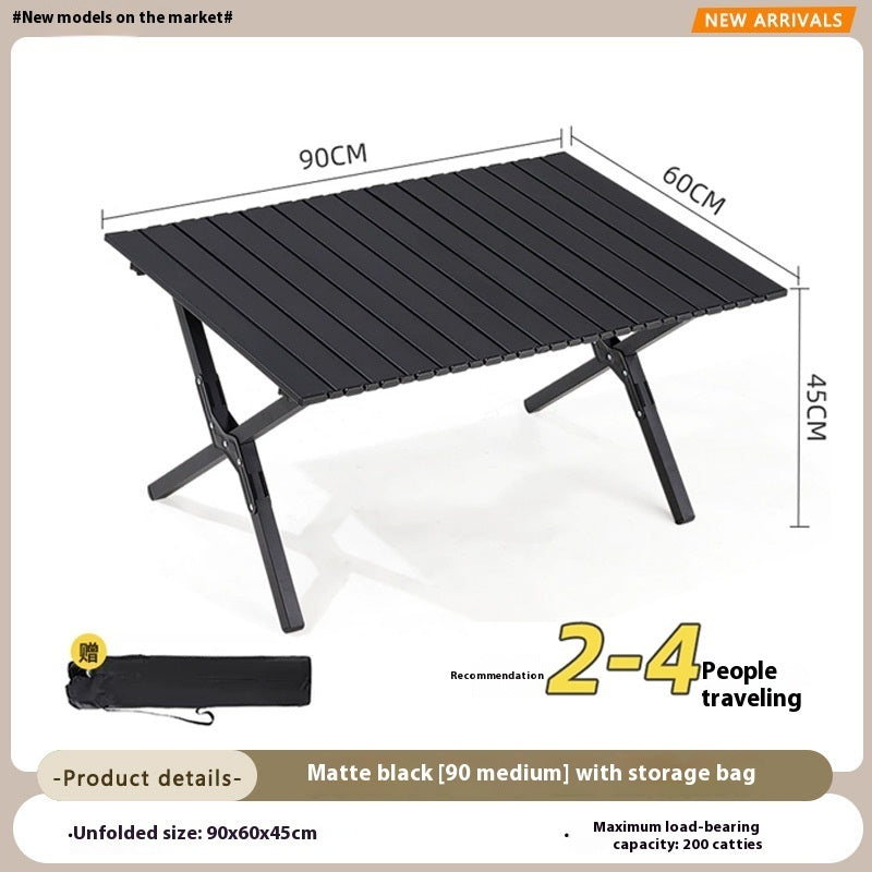 Camping Table And Chair Outdoor Folding Egg Roll Table