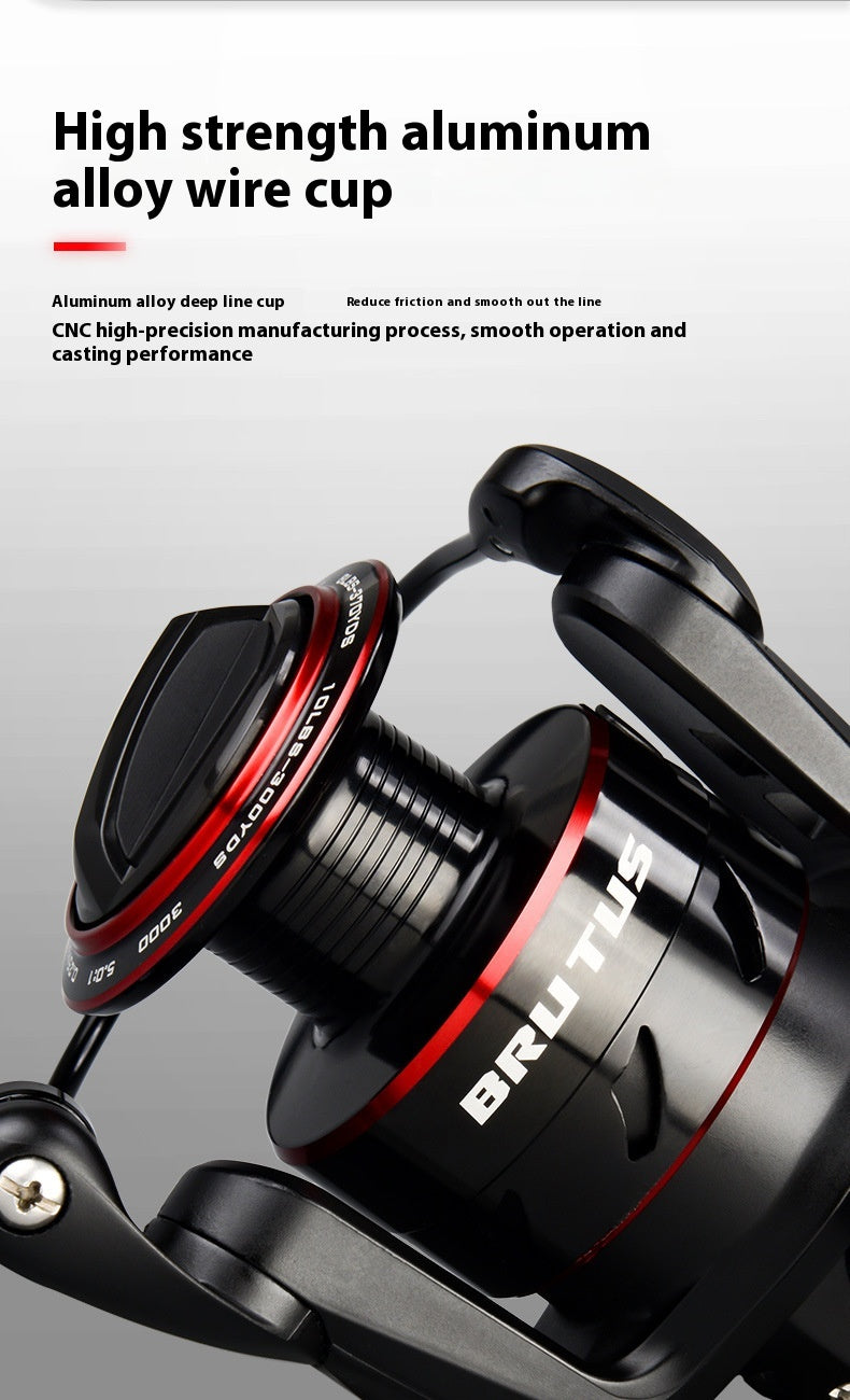 All Metal Telescopic Fishing Rod And Spinning Reel Combo