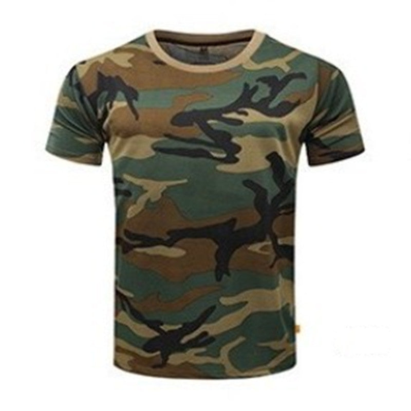 Camouflage Summer Quick-drying Mesh T-shirt