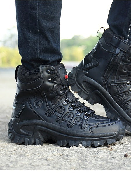 Military High Top Combat Boots Durable Outdoor Tactical Shoes