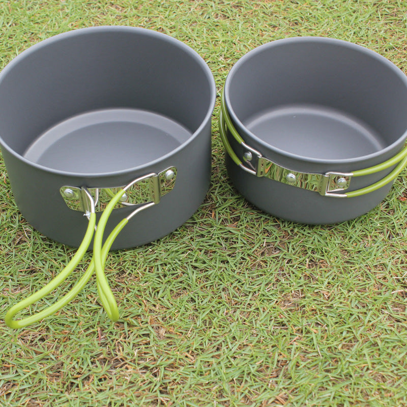 Portable Nonstick Camping Cookware Set For 2-3 People