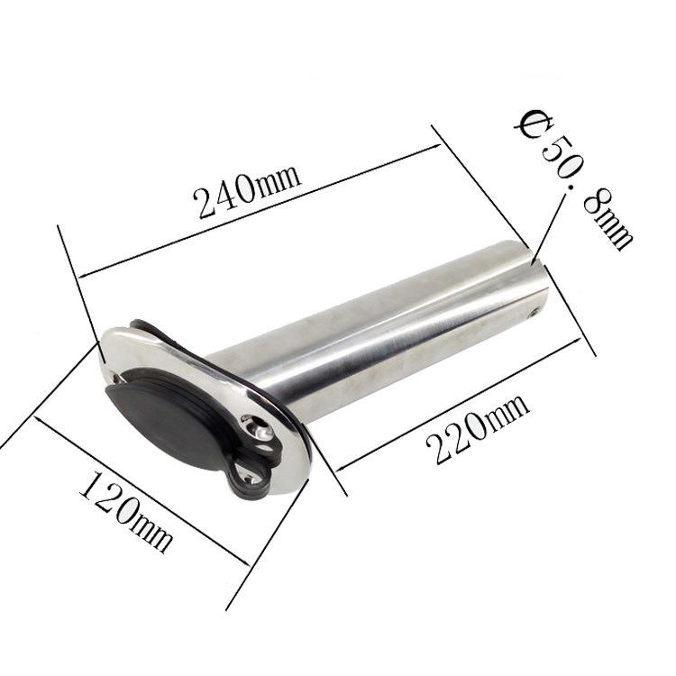 Stainless Steel Boat Fishing Rod Holder Yacht Accessory