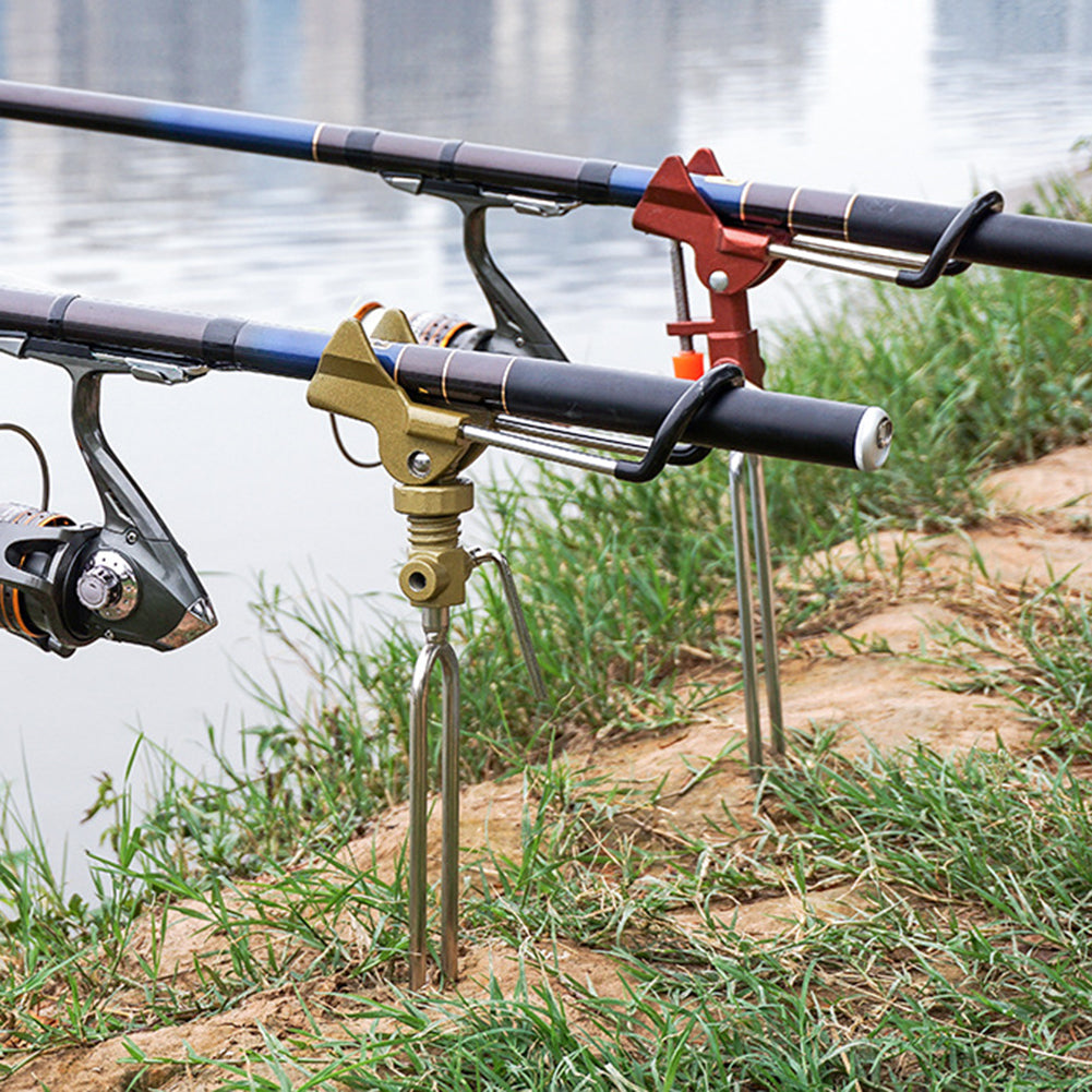 Automatic Stainless Steel Spring Fishing Rod Holder Adjustable Folding Bracket