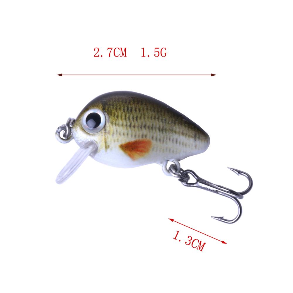 Mini Crankbait Fishing Lure Set 2.7CM 1.5G
