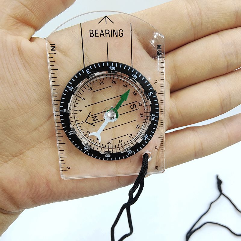 Outdoor Transparent Mini Acrylic Compass