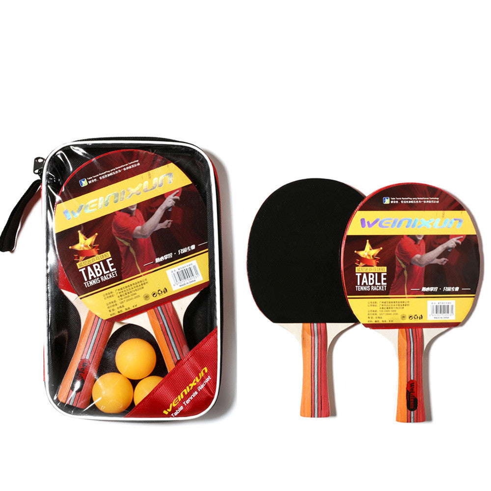 Double Reverse Rubber Table Tennis Racket
