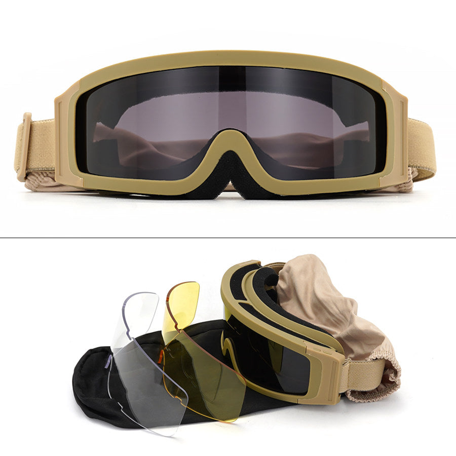 Anti-Fog Tactical Impact-Resistant Shooting Glasses Myopia Compatible