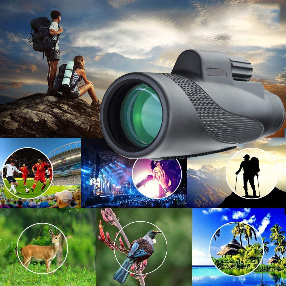 12x50 High Power Monocular Telescope