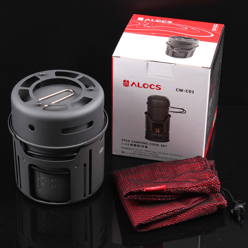 Aluminum Alloy Camping Cookware Set For 1–2 People