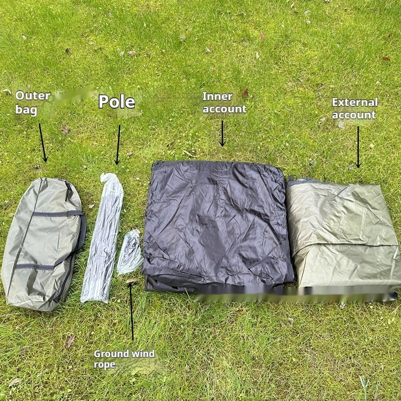 Waterproof Double-Layer Camping Tent For Family Travel