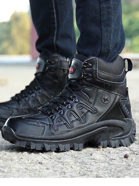 Military High Top Combat Boots Durable Outdoor Tactical Shoes