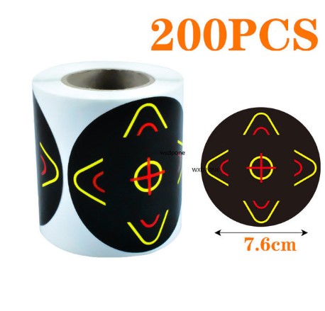 Label Paper Shot Target Paste Fluorescent Color Splash Shot