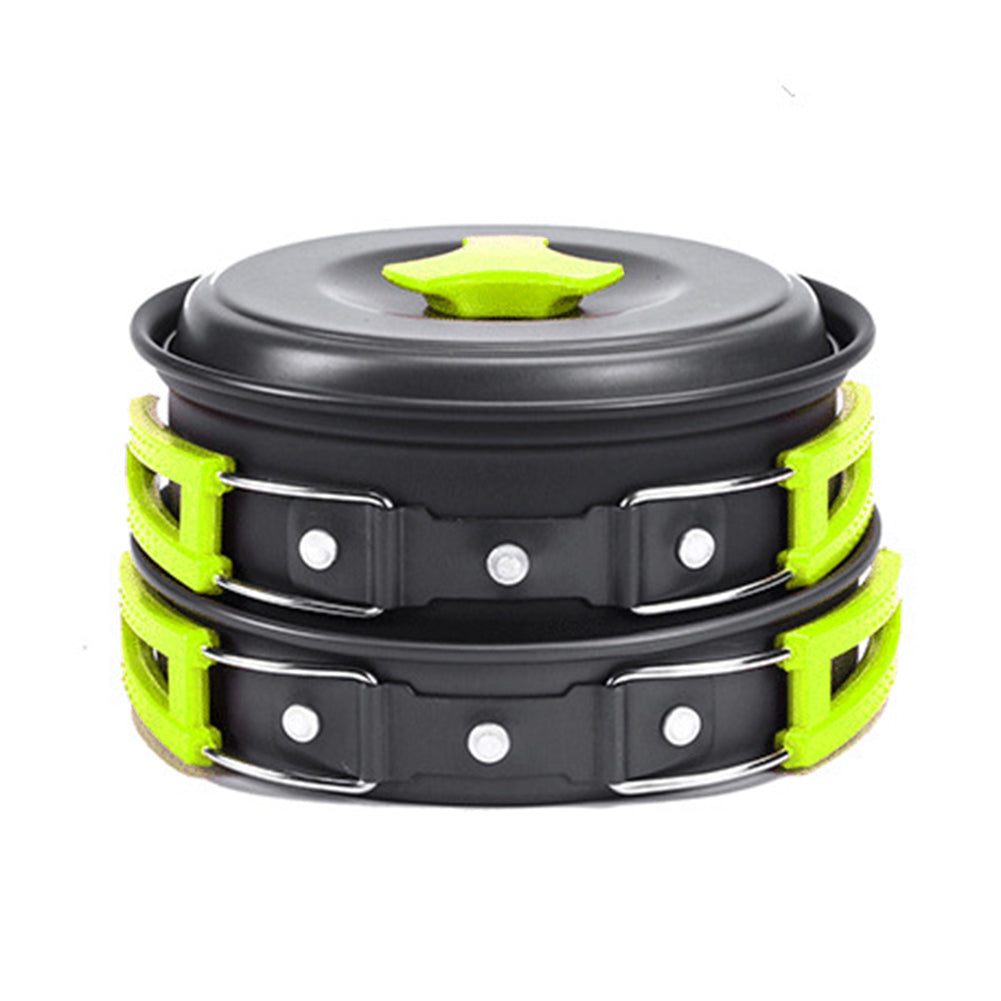 Aluminum Camping Cookware Kit For Outdoor Cooking And Travel