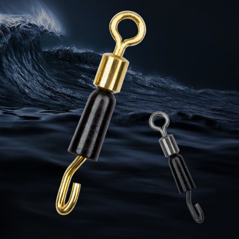 Silicone Wire Clip Fishing Swivel Hooks