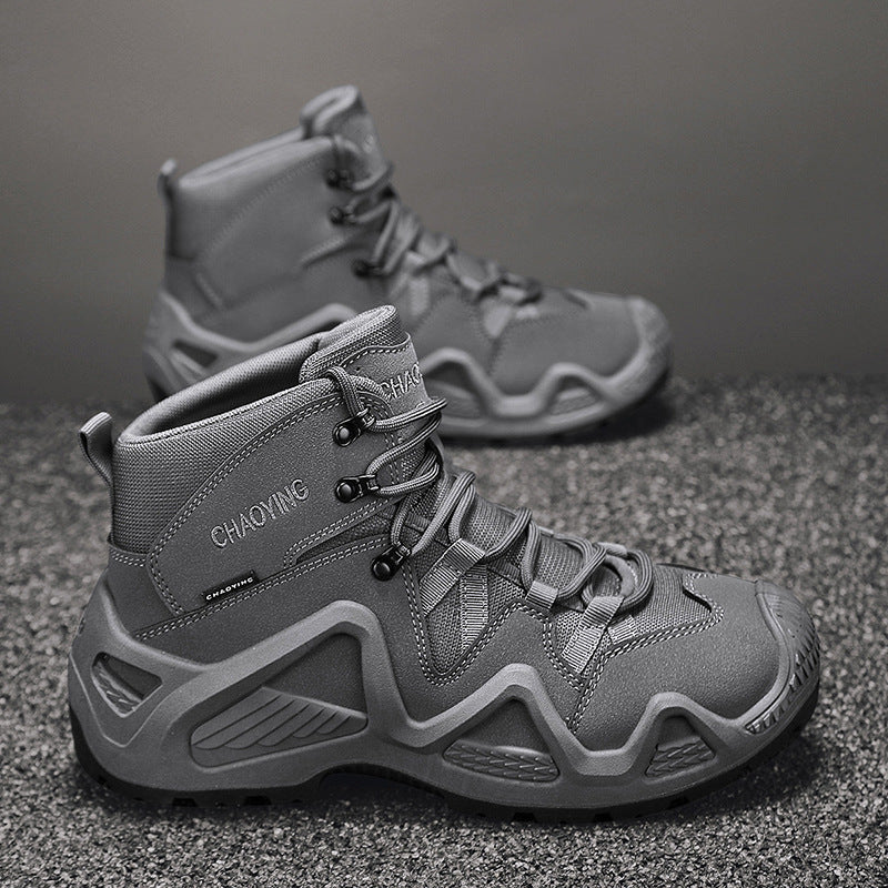 High Top Tactical Desert Boots Wear Resistant Outdoor Combat Shoes