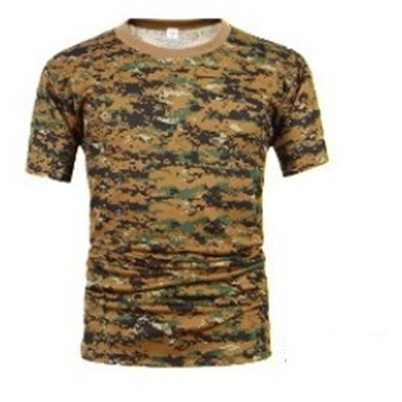 Camouflage Summer Quick-drying Mesh T-shirt