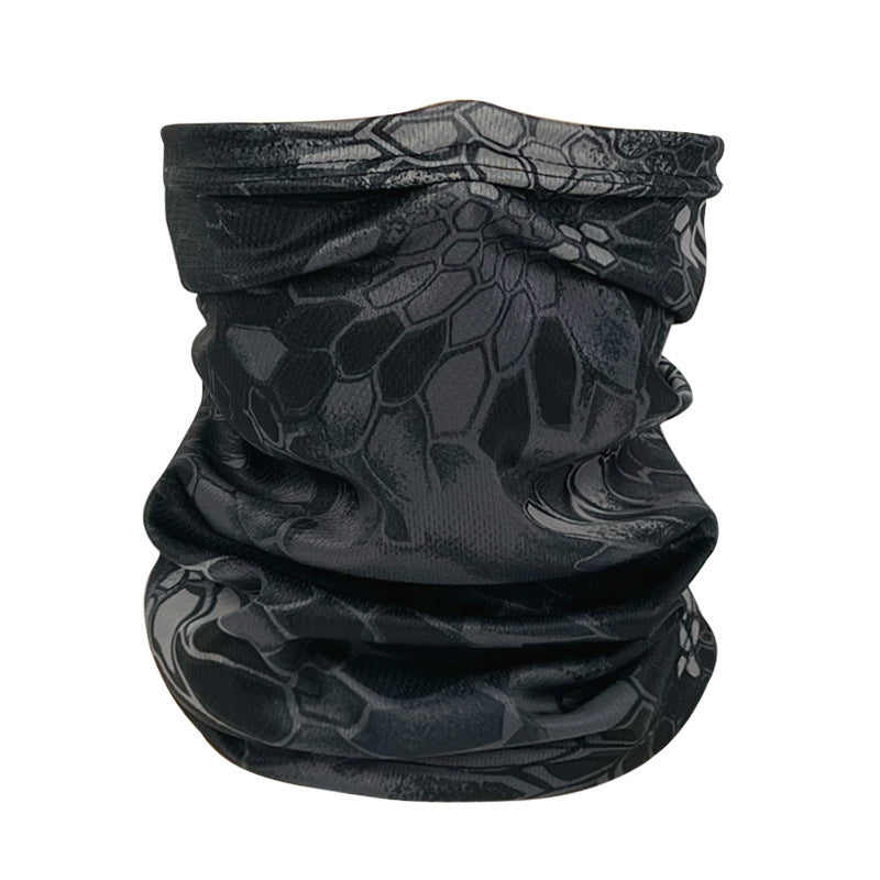 Outdoor Tactical Sun Protection Camouflage Mesh Face Mask Scarf