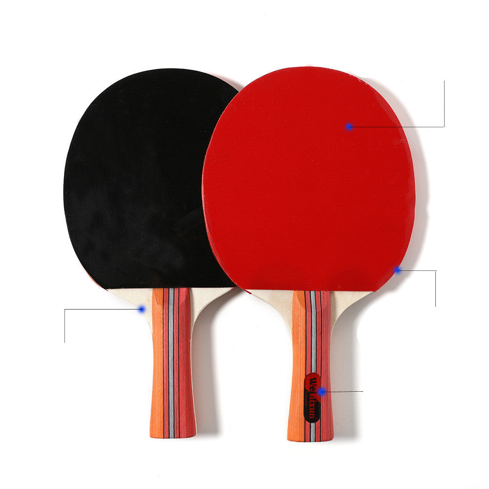 Double Reverse Rubber Table Tennis Racket