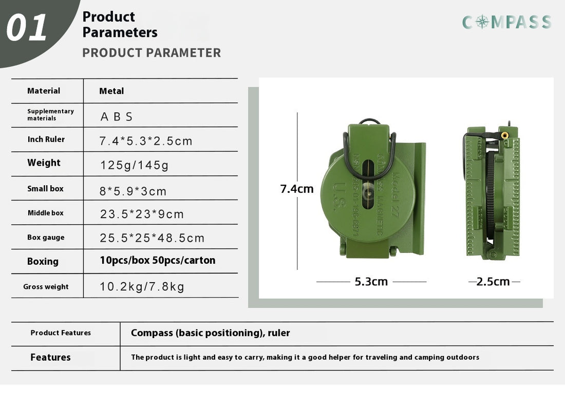 Multifunctional Camping Geological Navigation Compass