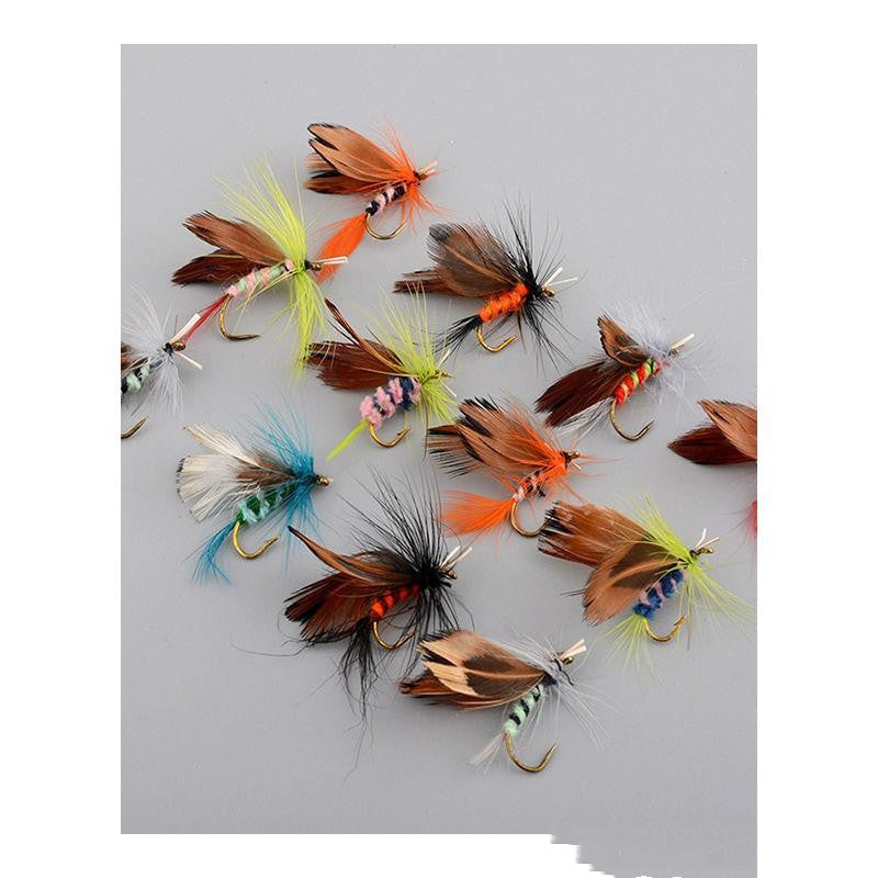 12-Piece Insect Fishing Hooks