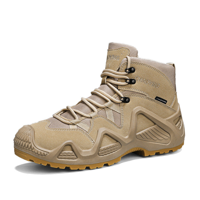 High Top Tactical Desert Boots Wear Resistant Outdoor Combat Shoes