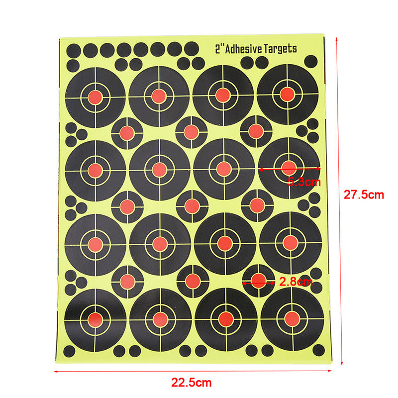 8 Inch Fluorescent Sticker Shooting Gun Target Paper