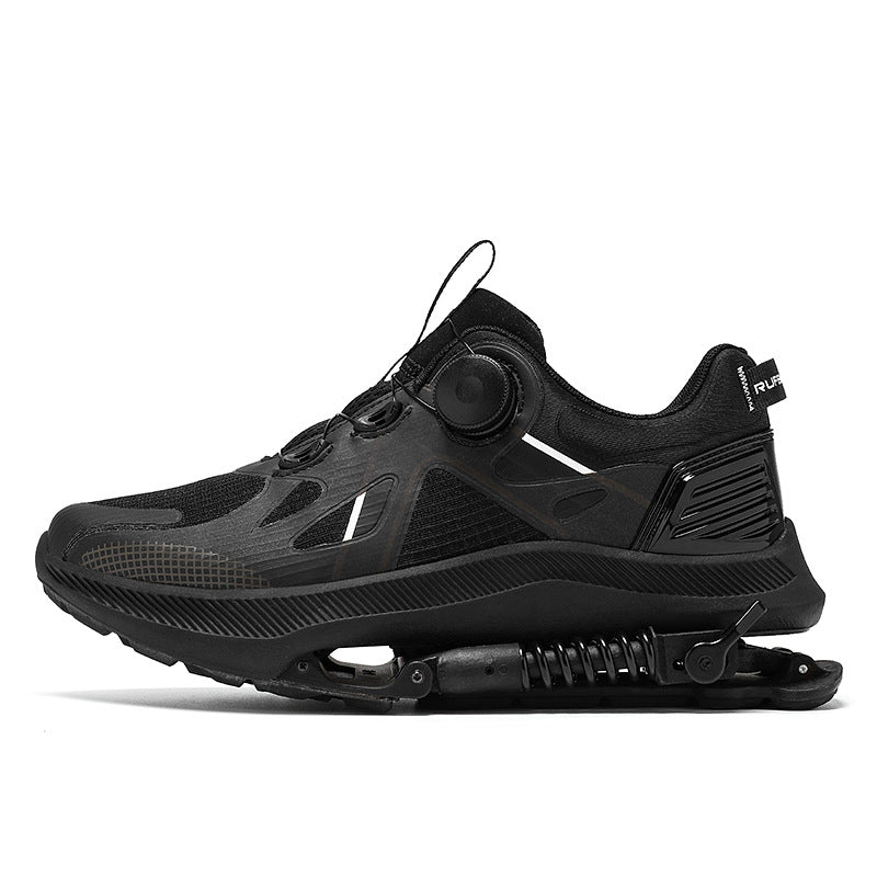 Black Tech Power Mechanical Marathon Running Shoes